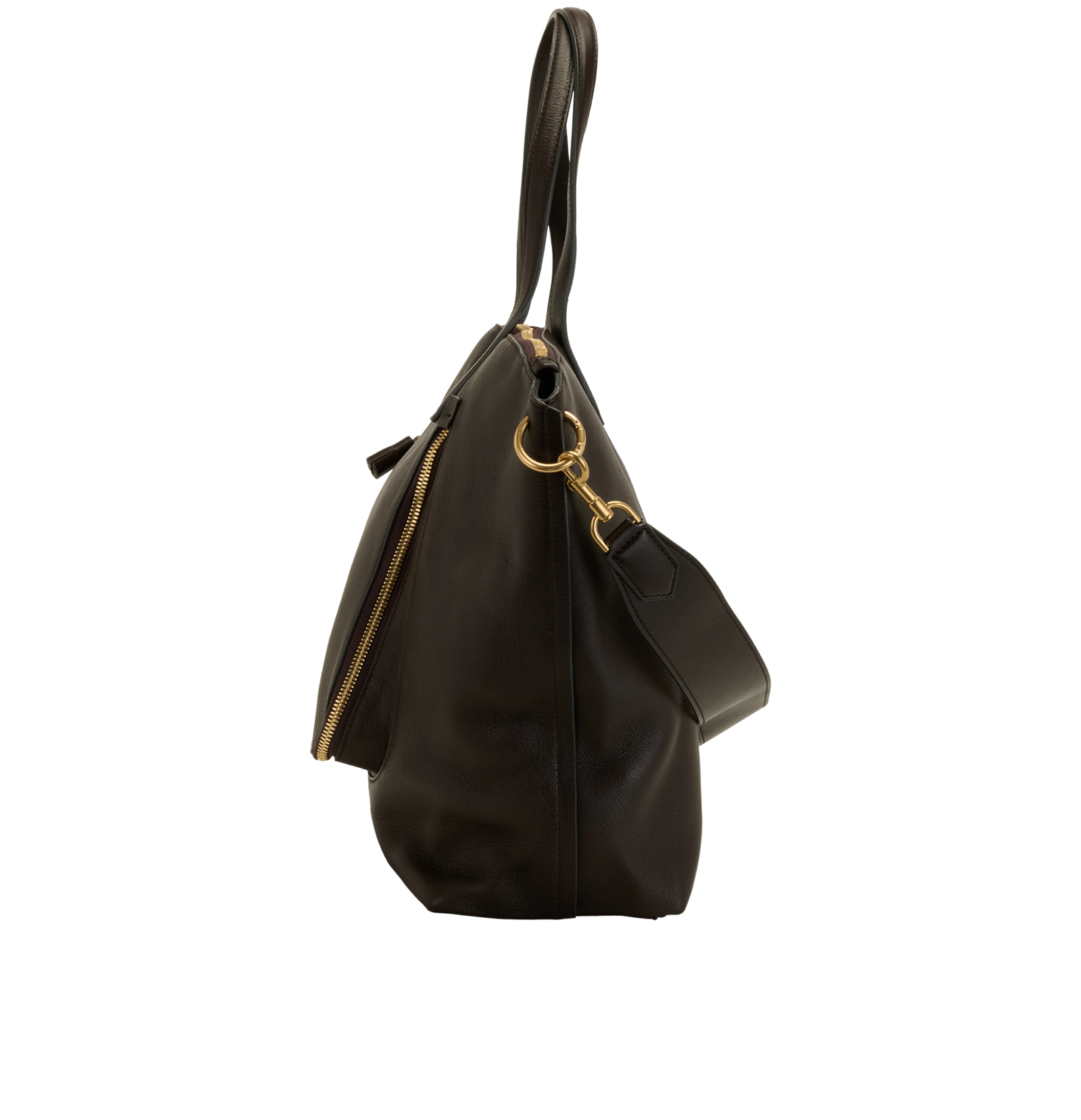Very Slouchy Tote, &pound;220, Handbags, Brown, Leather, Bottom view